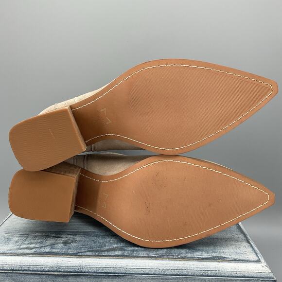 NEW Marc Fisher LTD Women’s Oshay Pointed Toe Bootie Tan Size 11M - Picture 8 of 10
